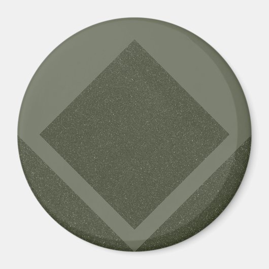 Aimant Vert Mousse Bord Diamanté (Devant)
