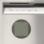Aimant vert mousse foncé avec centre carré (In Situ (Lave-vaisselle))