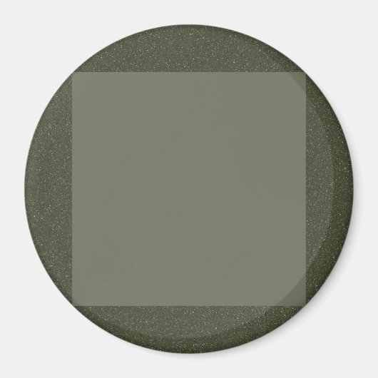 Aimant vert mousse foncé avec centre carré (Devant)