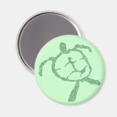 Aimant vert tortue (Recto/Verso)