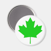 Aimant Vert Transp de feuille d'érable les cadeaux de Zaz (Recto/Verso)