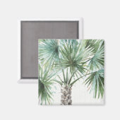 Aimant Verts mixtes I Palmiers tropicaux (Recto/Verso)