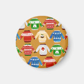 Aimant Veste de Noël Vilain or (Devant)