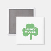 Aimant Vestiaire de la Saint-Patrick de Drunky McGee (Recto/Verso)