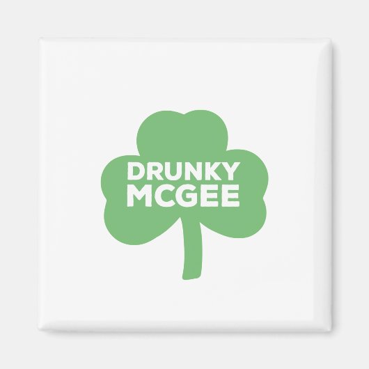 Aimant Vestiaire de la Saint-Patrick de Drunky McGee (Devant)
