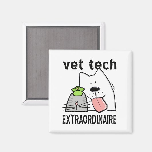 Aimant Vet Tech Extraordinaire (Recto/Verso)