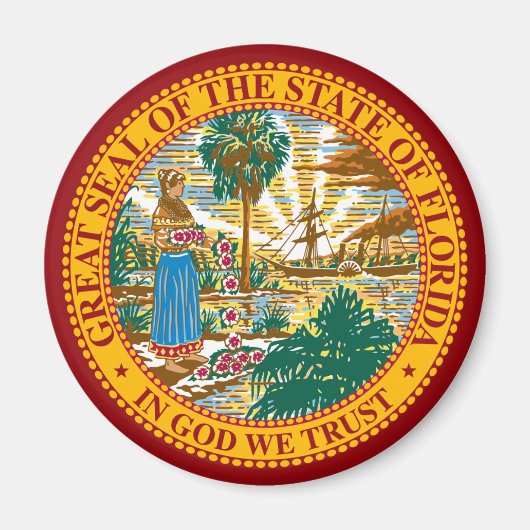 AIMANT VÊTEMENT D'ÉTAT FLORIDE (Devant)