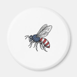 Aimant Vêtement graphique vectoriel abeille patriotique v