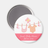 Aimant Vêtements de bébé accrochés sur la ligne de linge  (Recto/Verso)