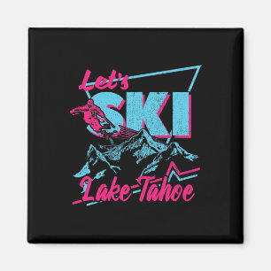 Aimant Vêtements de ski vintage 80s 90s - Retro Lake Taho