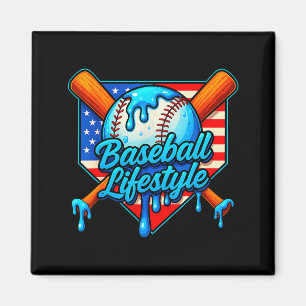 Aimant Vêtements de style de vie de baseball 101 Jeunesse