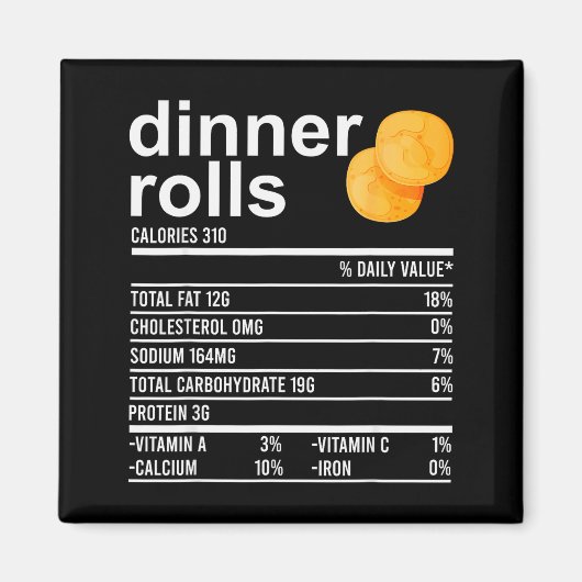 Aimant Vêtements drôles de faits nutritionnels de petits (Devant)