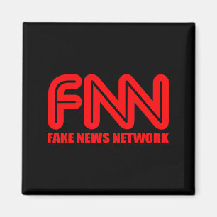 Aimant Vêtements Fnn Fake News Network Cadeau de Noël drô