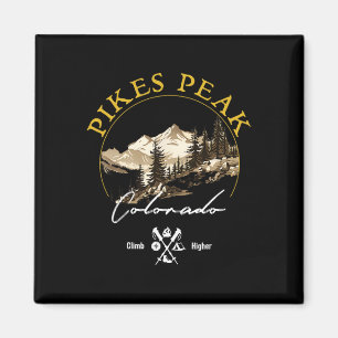 Aimant Vêtements Rétro Vintage Pikes Peak - Souvenir Pike