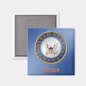Aimant vétéran de la marine américaine (Recto/Verso)