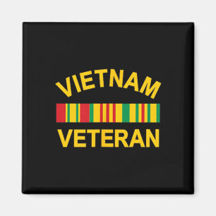 Aimant Vétéran militaire vietnamien vintage soldat Usa
