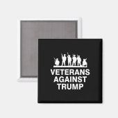 Aimant Vétérans contre Trump (Recto/Verso)