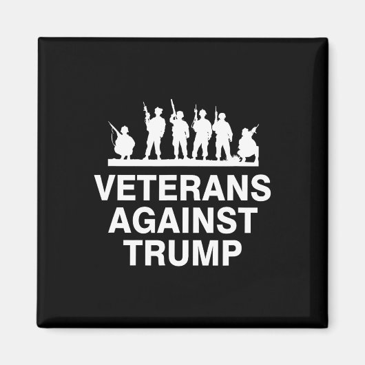 Aimant Vétérans contre Trump (Devant)