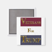 AIMANT VÉTÉRANS POUR TRUMP (Recto/Verso)
