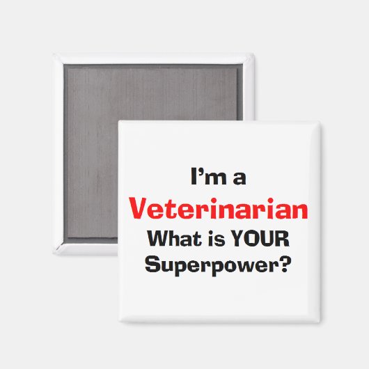 Aimant vétérinaire (Recto/Verso)