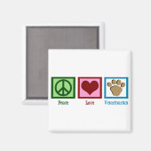 Aimant Vétérinaire de Peace Love (Recto/Verso)