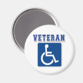 Aimant Vétérinaire handicapé handicapé (Recto/Verso)