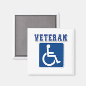 Aimant Vétérinaire handicapé handicapé (Recto/Verso)