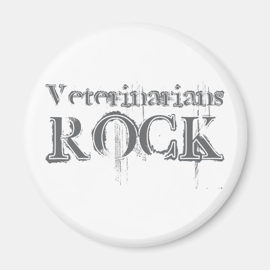 Aimant Vétérinaire Rock (Devant)