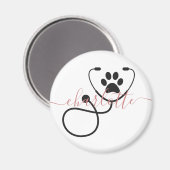 Aimant Vétérinaire vétérinaire sur mesure Vétérinaire ass (Recto/Verso)