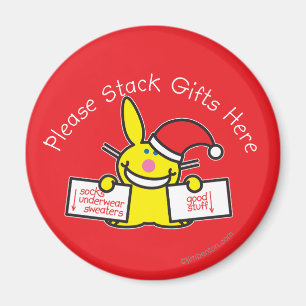 Aimant Veuillez empiler les cadeaux ici