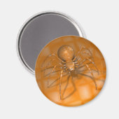 Aimant Veuve noire orange (Recto/Verso)