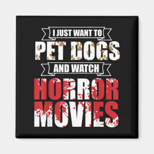 Aimant Veux Caresser Des Chiens Regarder Des Films D'Horr