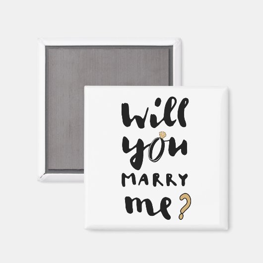 Aimant Veux-tu m'épouser (Recto/Verso)