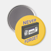 Aimant VHS, n'oubliez jamais (Recto/Verso)