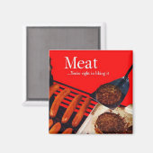 Aimant Viande rétro (Recto/Verso)