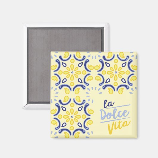 Aimant Vibe de vie italienne (Recto/Verso)
