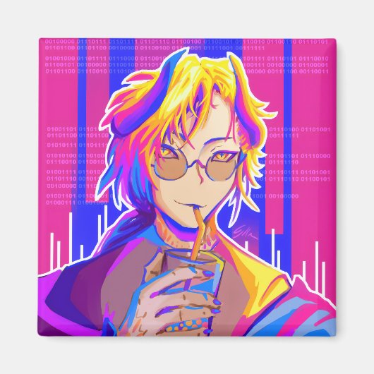 Aimant Vibe d'été Anime (Devant)