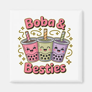 Aimant Vibes BOBA & Besties - Parfait pour les amateurs d