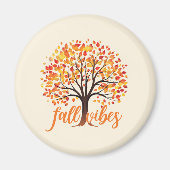 Aimant Vibes d'automne - Cosy Fall Tree (Devant)