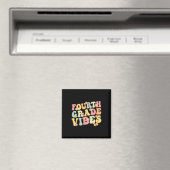 Aimant Vibes de 4e année Bonjour Équipe 4e année Enseigna (In Situ (Lave-vaisselle))