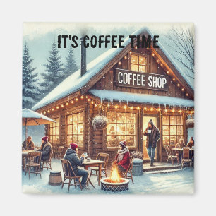 Aimant Vibes de café rétro