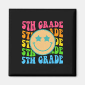 Aimant Vibes de cinquième année super Face Retro Enseigna (Devant)