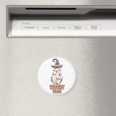 Aimant "Vibes de cuisine" Halloween Witch Ghost Orange (In Situ (Lave-vaisselle))