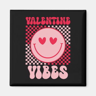 Aimant Vibes de la Saint-Valentin Groovy pour fille femme