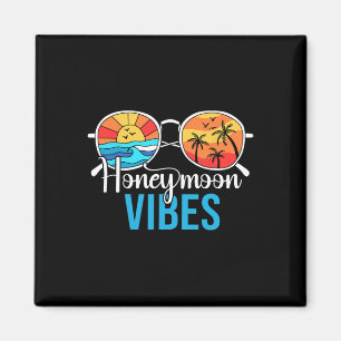 Aimant Vibes de lune de miel Couples Vacances Mariage Mar