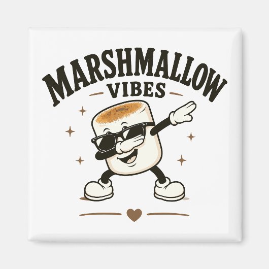 Aimant Vibes de marshmallow (Devant)