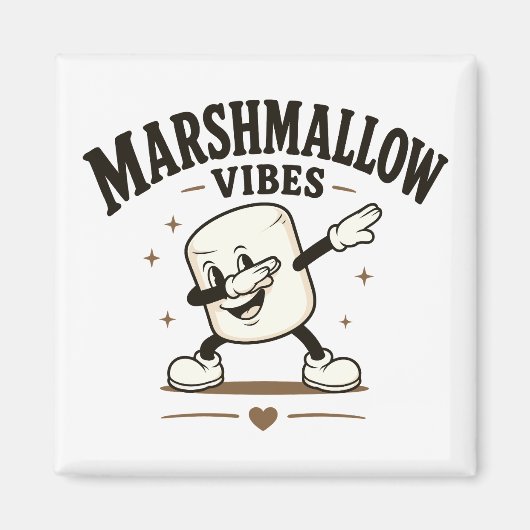 Aimant Vibes de marshmallow (Devant)
