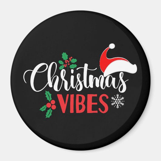 Aimant Vibes de Noël (Devant)