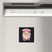 Aimant Vibes de Noël rose vintage Paja (In Situ (Lave-vaisselle))