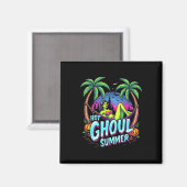 Aimant Vibes de Summerween drôle de squelette d'été chaud (Recto/Verso)
